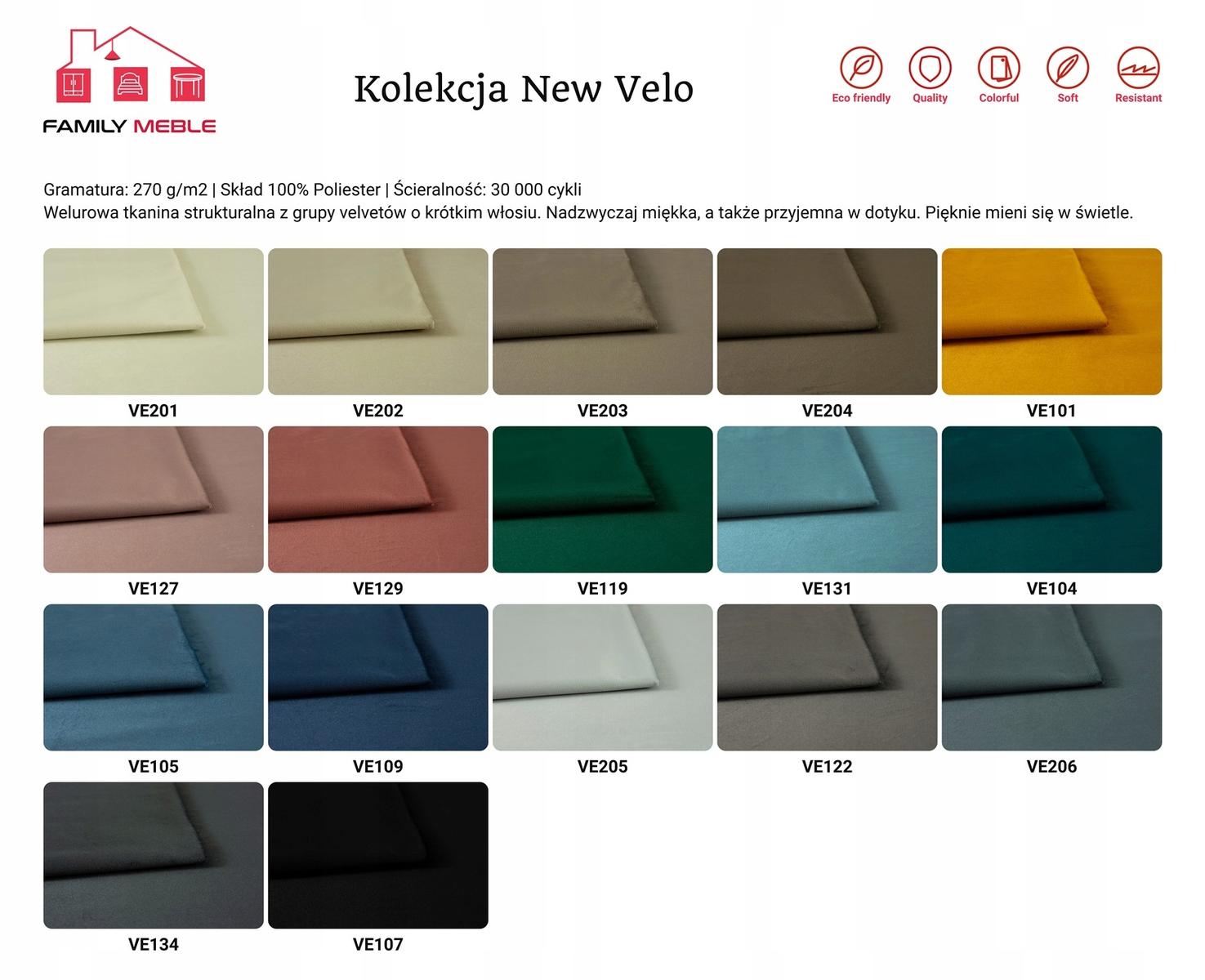 Sofa kanapa INDYGO KOBALT chabrowy aksamit VELVET nr. 14