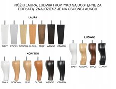 Fotel Uszak FRENCH przeplatane pasy OPARCIE grafit - Miniaturka zdjęcia nr 9