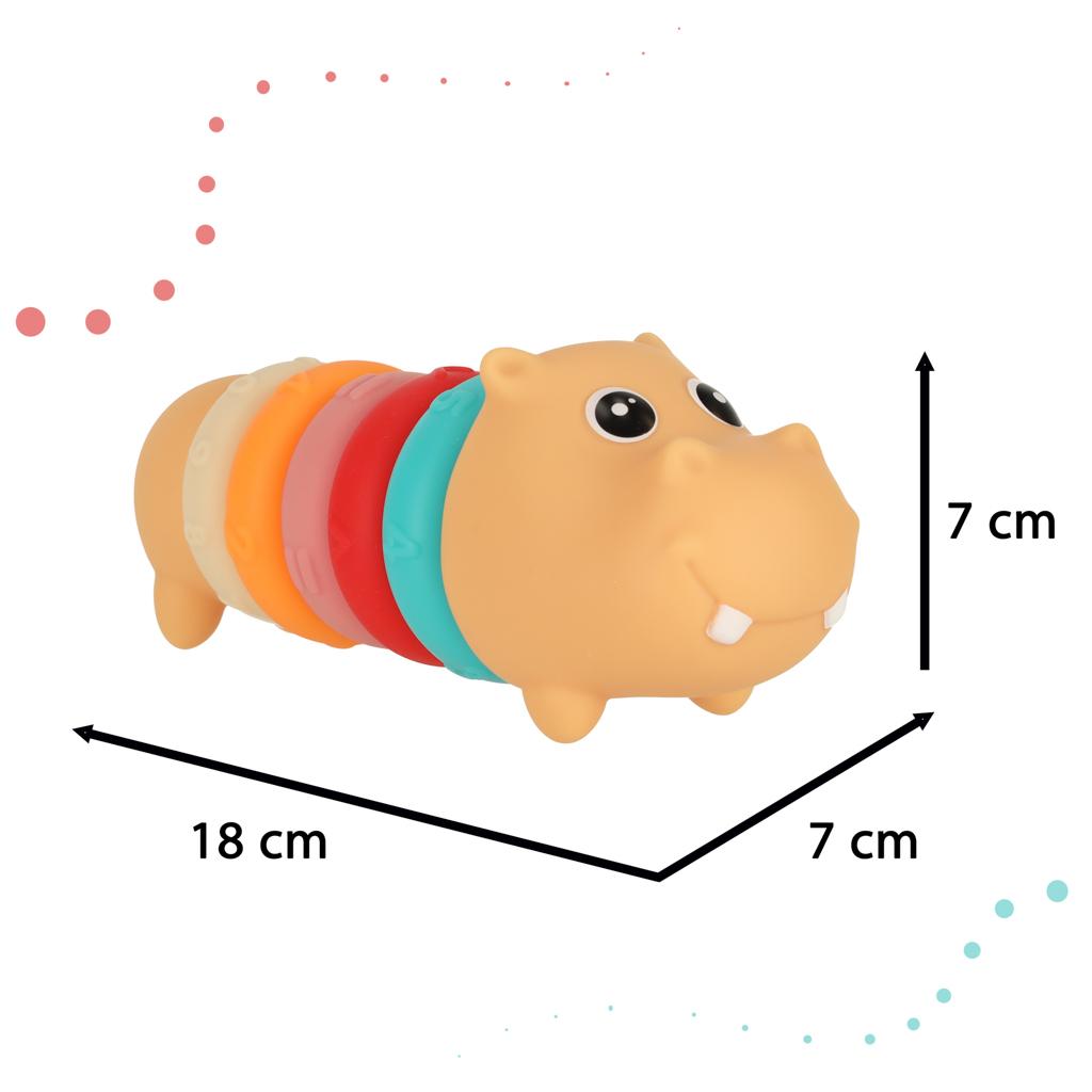 Hipopotam klocki sensoryczne edukacyjne miękkie układanka dopasowywanie nr. 3