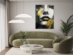 Obraz Canvas Abstrakcja Kobiecy PORTRET Styl Glamour Farba 80x120cm - Miniaturka zdjęcia nr 9