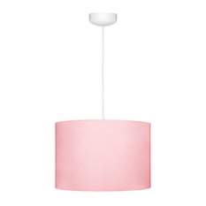 Lampa wisząca Classic 35x35x23 cm do pokoju dziecka różowy drewno olejowane