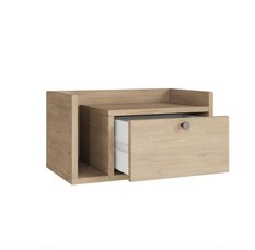 Szafka nocna wisząca AURA 50x35x22 cm stolik nocny do sypialni lewy dąb cremona - Miniaturka zdjęcia nr 3