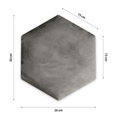 Panele tapicerowane 26x30 na ścianę hexagon szary - Miniaturka zdjęcia nr 3