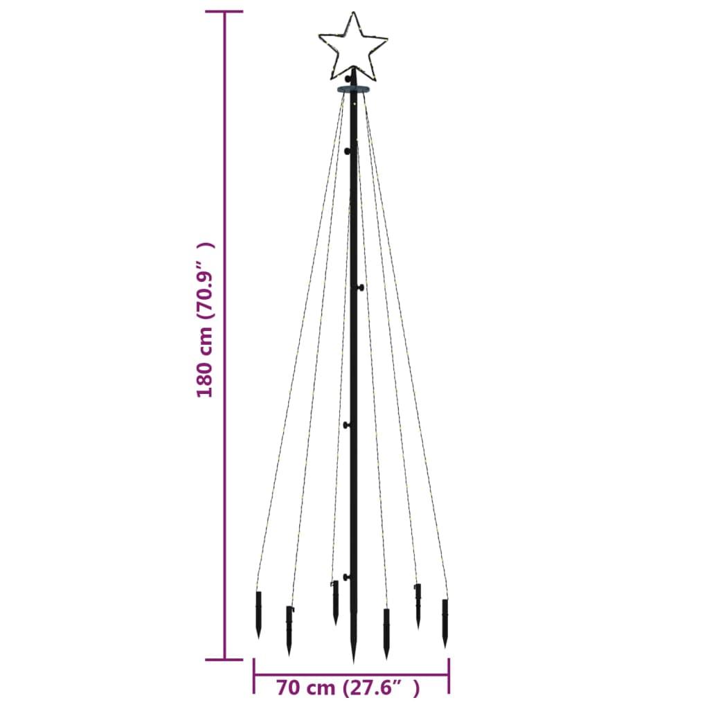 Choinka z kołkiem gruntowym, 108 niebieskich LED, 180 cm nr. 10