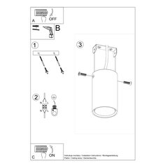 Plafon LAGOS 10 biały 10x6x6cm nowoczesna lampa GU10 do salonu  - Miniaturka zdjęcia nr 8