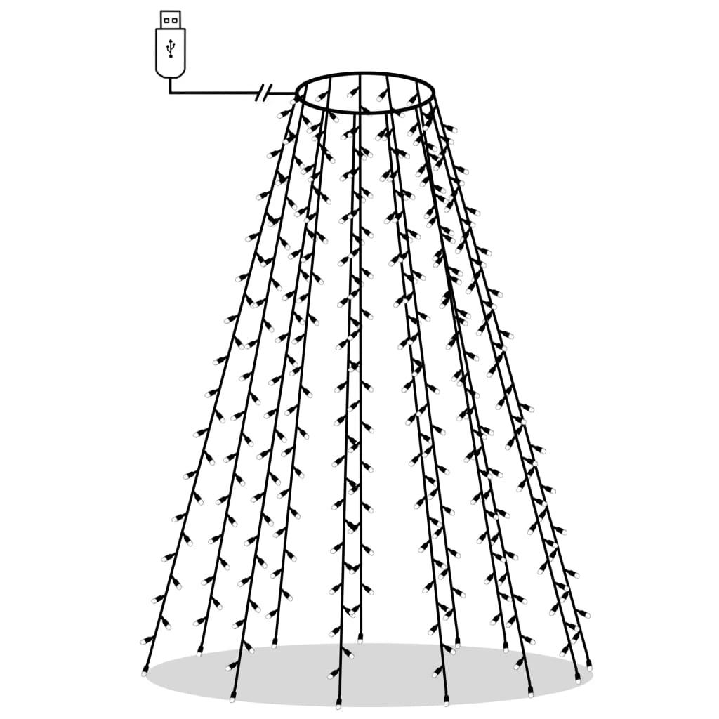 Lampki choinkowe 150 cm w formie siatki 150 LED do salonu lub pokoju nr. 4