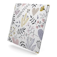 Panele tapicerowane 30x30 cm pastelowe rośliny z nadrukiem dla dzieci na ścianę - Miniaturka zdjęcia nr 2