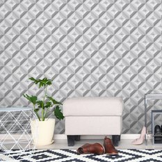 Tapeta Do Salonu Wzór Geometryczny ABSTRAKCJA 3D  - Miniaturka zdjęcia nr 6