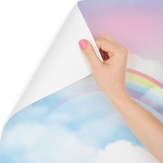 Fototapeta dla dzieci tęcza niebo chmury 135x90 Dekoracja z Efektem 3D Łatwa w Czyszczeniu - Miniaturka zdjęcia nr 2