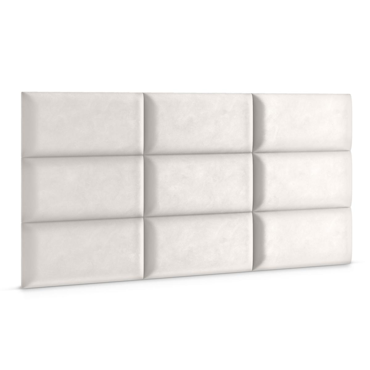 Panele tapicerowane 50x30 na ścianę wezgłowie kremowy nr. 3