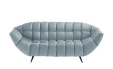 Sofa GAPPA 200x94x82 cm nowoczesna kanapa pikowana wersal błękitna do salonu