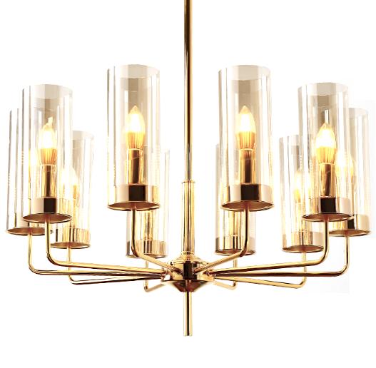 Eterion Chandelier 10 Cognac - żyrandol 70cm bursztynowy