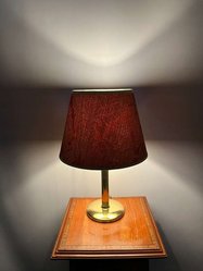 Lampa nocna, stołowa mosiądzowana 70-te lata - Miniaturka zdjęcia nr 2