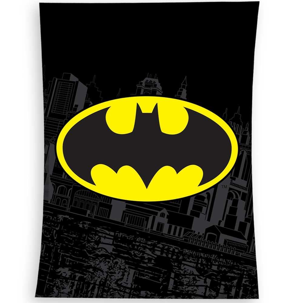 Koc licencyjny polarowy 110x140cm BATMAN