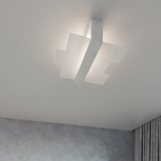 Plafon FENIKS 2 biały 12x43x43cm nowoczesna lampa E27 do salonu - Miniaturka zdjęcia nr 8