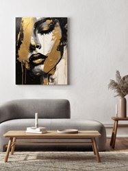 Obraz Do Salonu ZŁOTY Portret Kobieca Twarz Styl Glamour Abstrakcja 80x120cm - Miniaturka zdjęcia nr 12