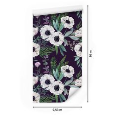 Tapeta Flizelinowa ZAWILCE Kwiaty Liście Natura 53x1000  - Miniaturka zdjęcia nr 2