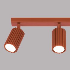 Lampa KARBON 3L 16.5x6.5x45cm nad łóżkiem do sypialni salonu ochra garderoby czerwona - Miniaturka zdjęcia nr 6