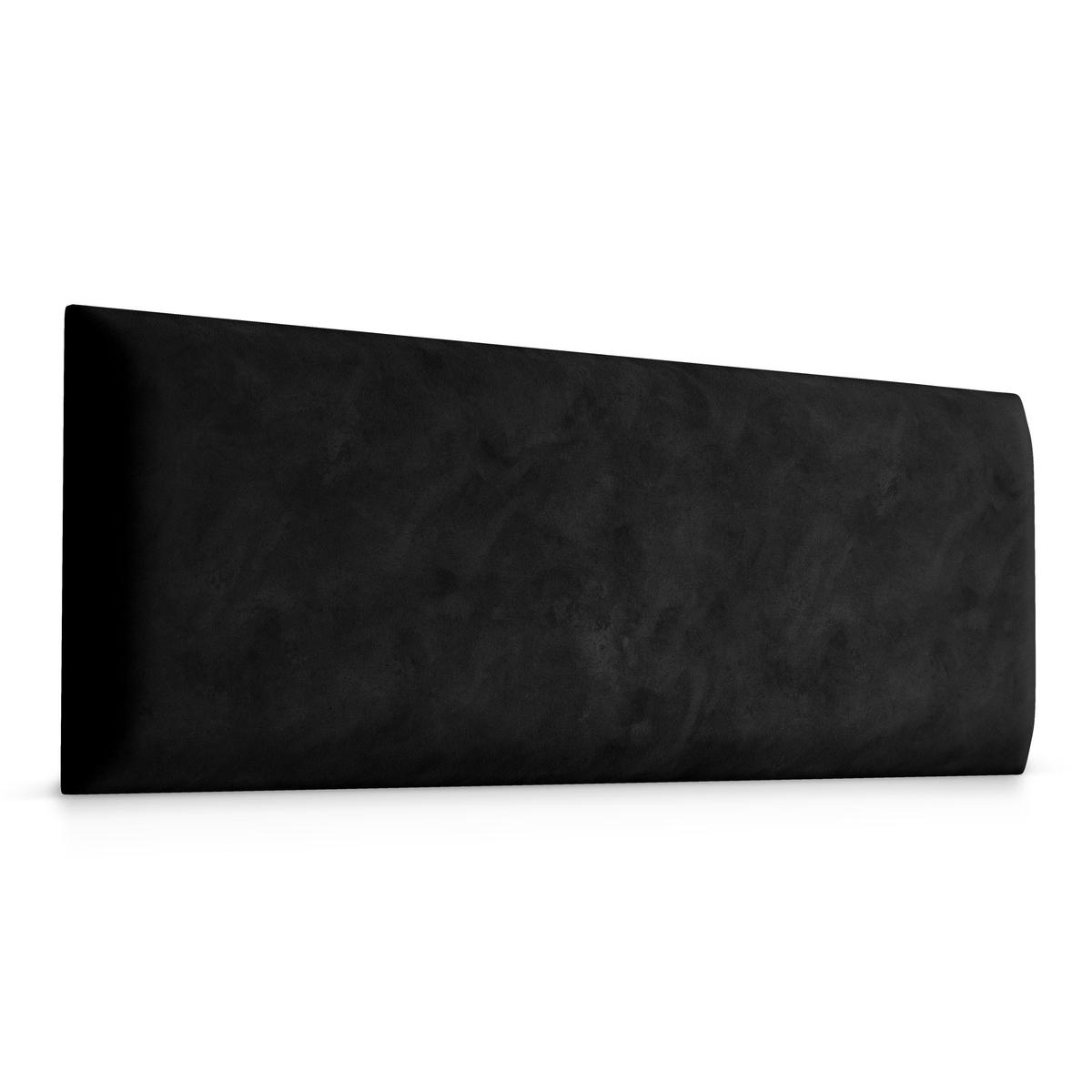 Panele tapicerowane 90x30 cm na ścianę prostokąt czarny