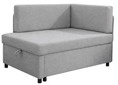 Sofa Viluś 106x75x80 cm szary rozkładana sofa narożna jednoosobowa z funkcją spania i pojemnikiem na pościel - Miniaturka zdjęcia nr 8