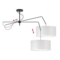 Lampa sufitowa RIO z wysięgnikiem regulowanym szary - Miniaturka zdjęcia nr 4