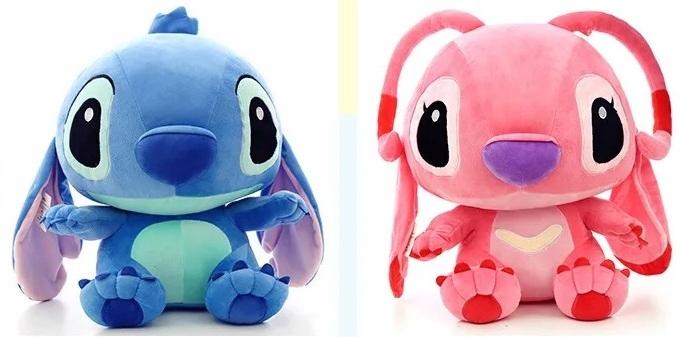 Zestaw 2x Stich + Angel przytulanka pluszak miś 25cm Lilo i Stitch