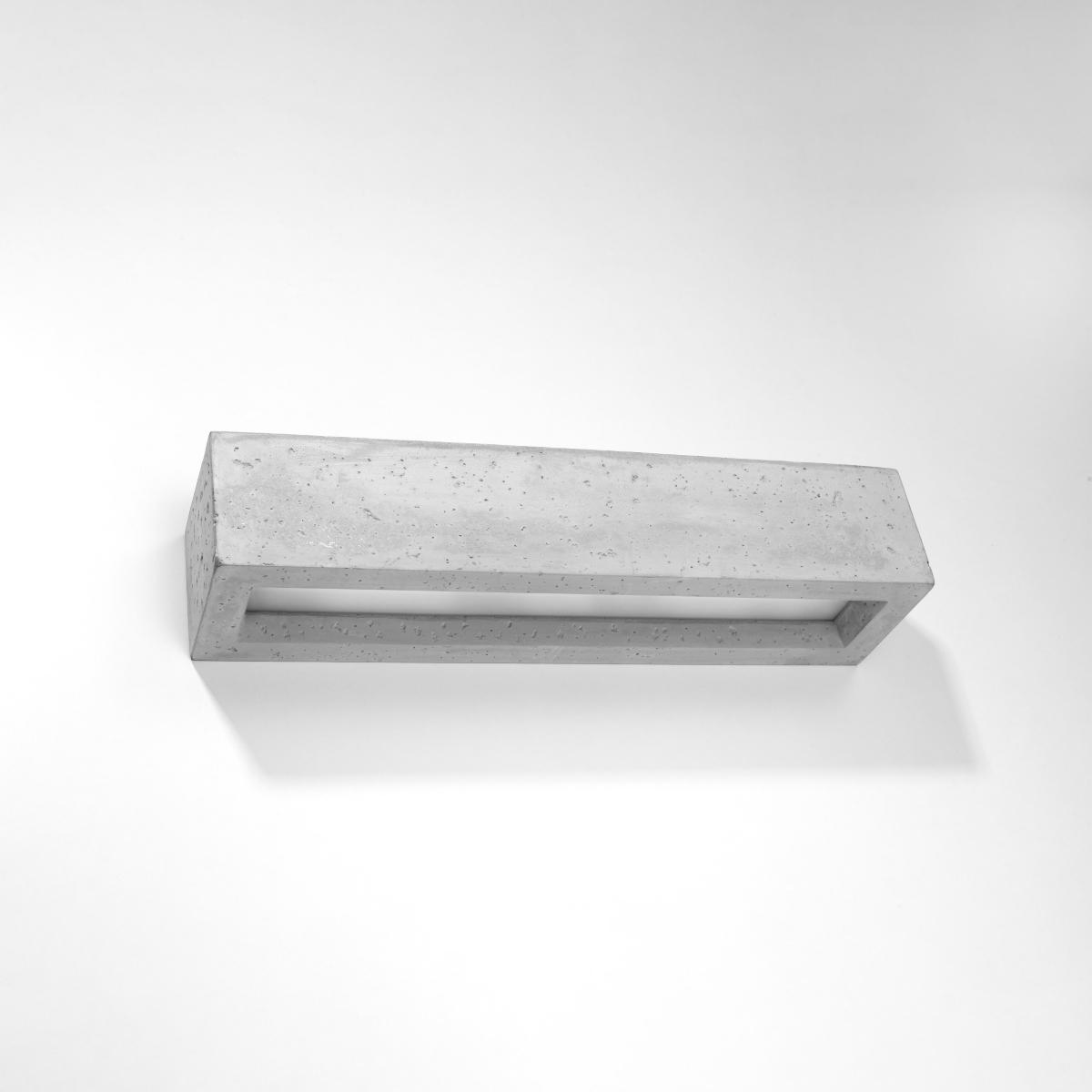 Kinkiet VEGA 50 beton 10x12x50cm nowoczesna lampa E27 do salonu nr. 2