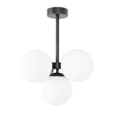 Lampa sufitowa K-5361 INEZ 38x45x38 cm do salonu lub pokoju czarny/biały - Miniaturka zdjęcia nr 2