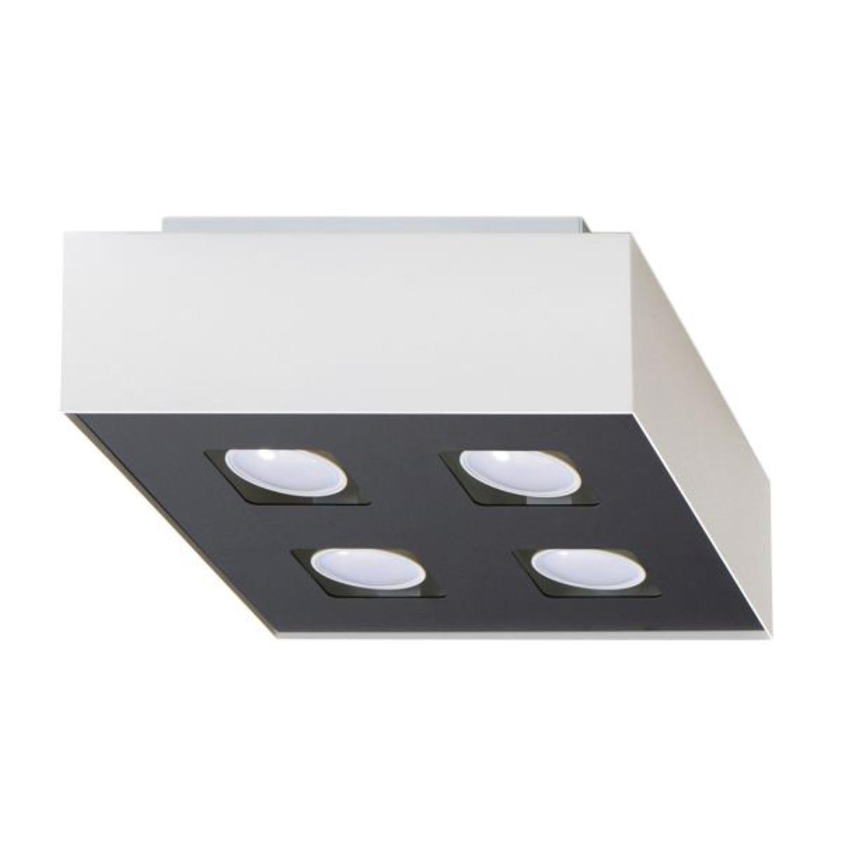 Plafon MONO 4 biały 11x24x24cm nowoczesna lampa GU10 do salonu  nr. 1