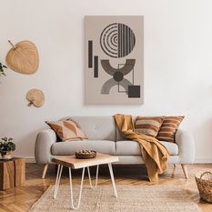 Obraz Canvas Do Salonu Figury Geometryczne Okręgi Styl Boho 80x120cm - Miniaturka zdjęcia nr 3