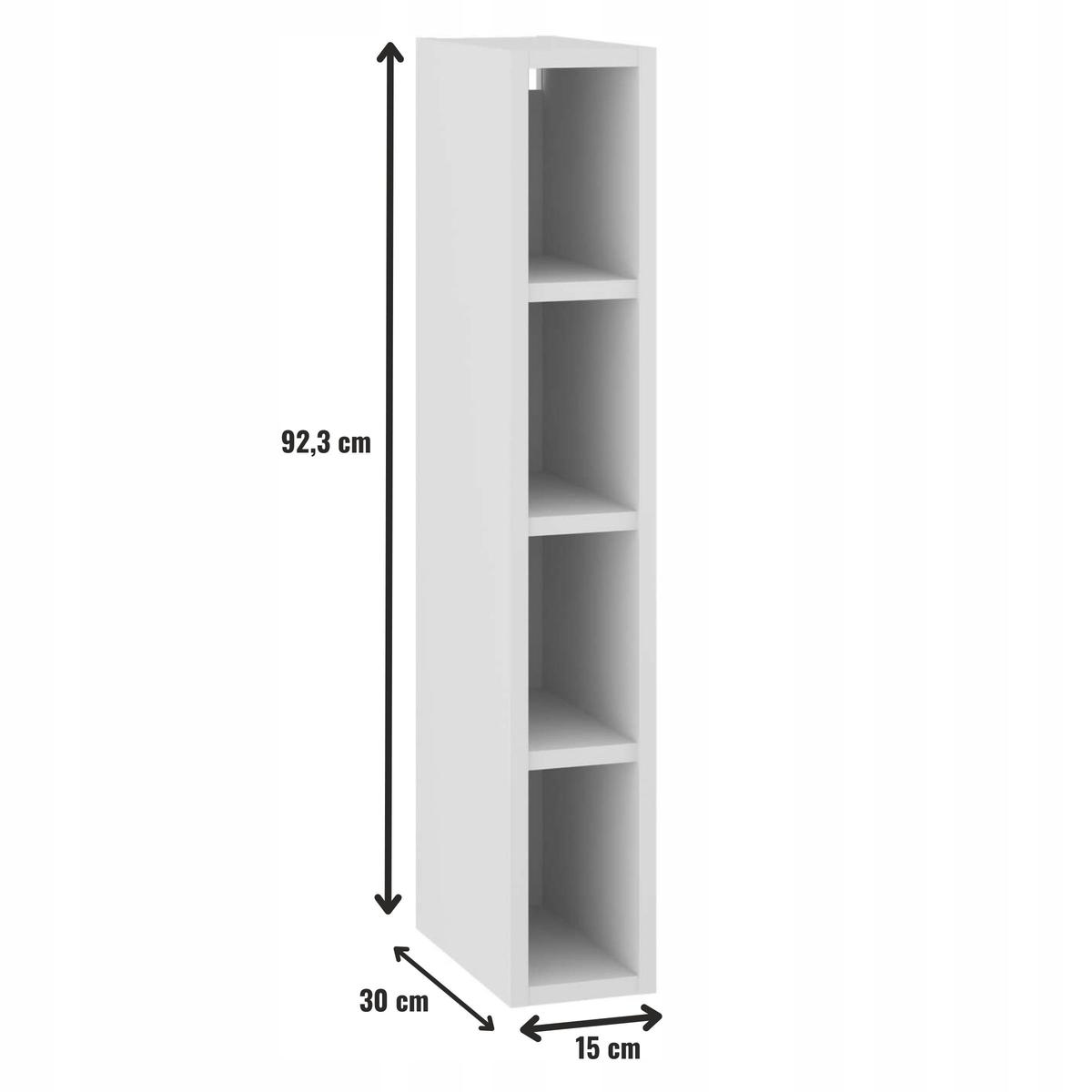 Korpus szafka kuchenna górna 15x92x30 cm z akcesoriami biały do kuchni nr. 2