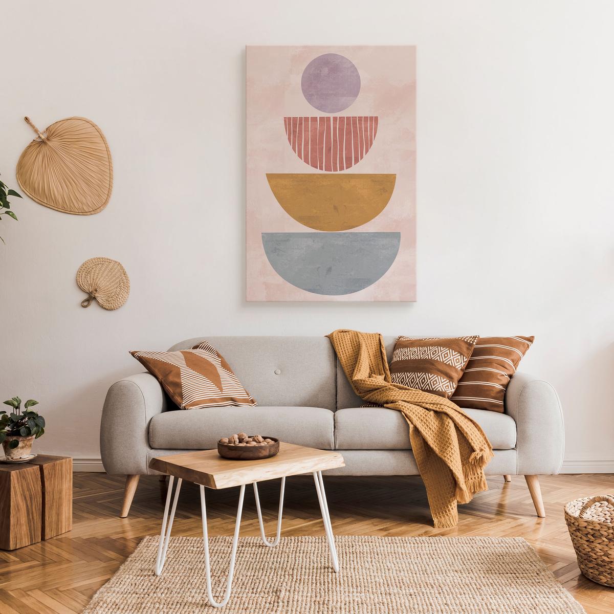 Obraz Na Płótnie Abstrakcja Japoński Styl Boho Minimalizm 80x120cm nr. 3