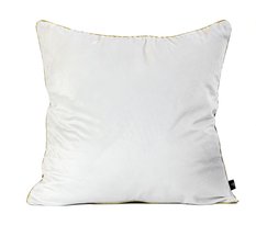 Poszewka TOTAL CHIC WHITE 45x45 cm biała z lwem welwetowa  - Miniaturka zdjęcia nr 2