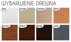 Stół WENUS WP-2S 80x76x140/180 cm rozkładany do kuchni jadalni drewno MDF biały/dąb naturlany - Miniaturka zdjęcia nr 5