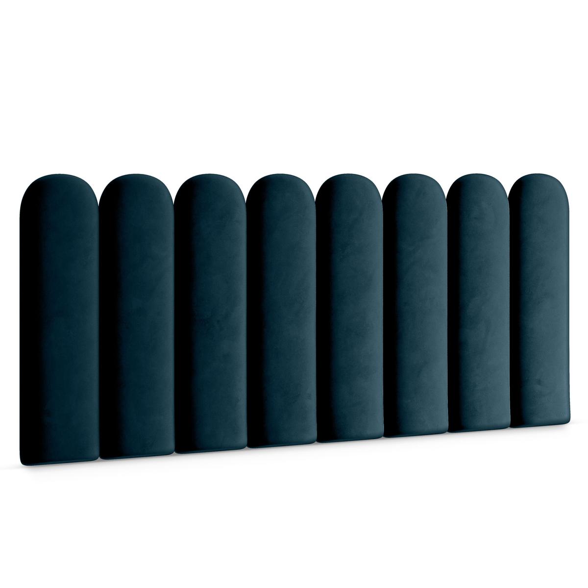 Panele tapicerowane 30x60 cm na ścianę płotek granatowy
