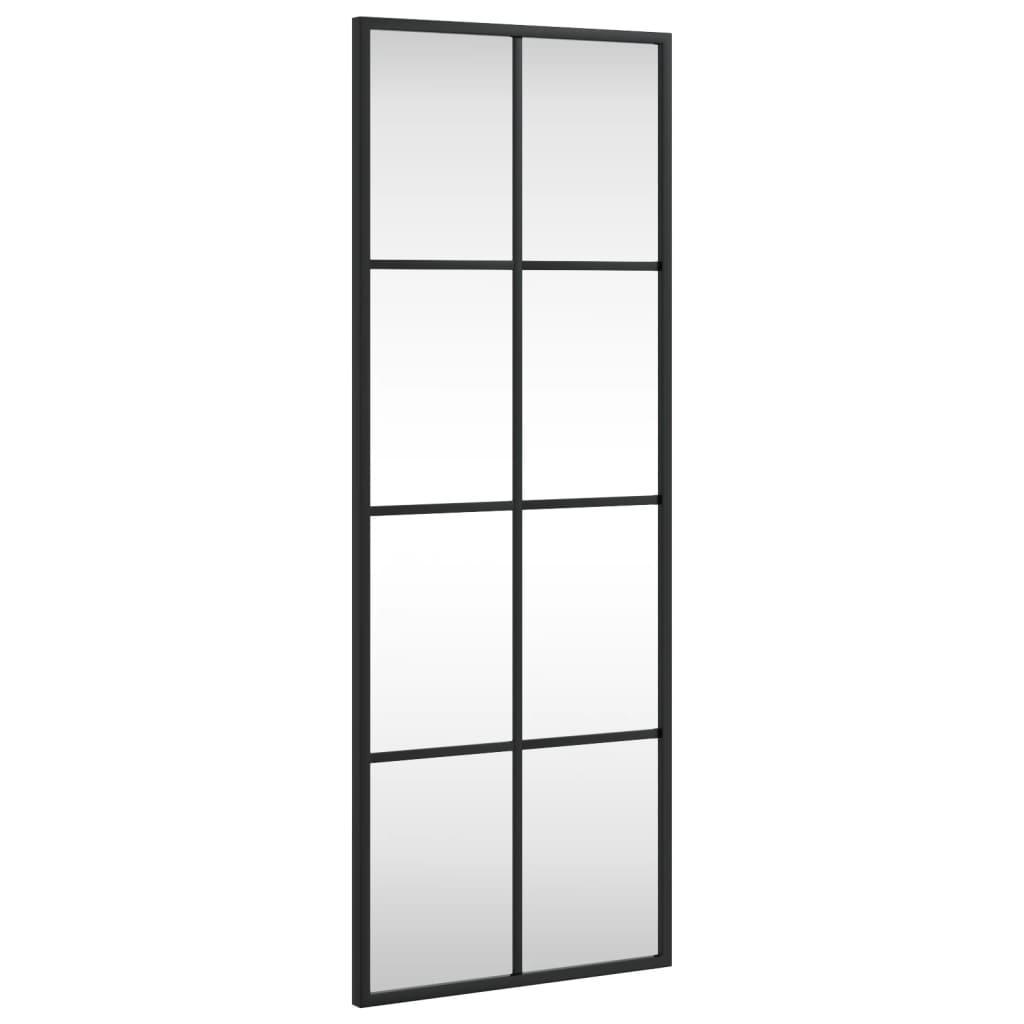 Lustro 30x80 cm do sypialni łazienki ścienne prostokątne żelazo czarne nr. 1