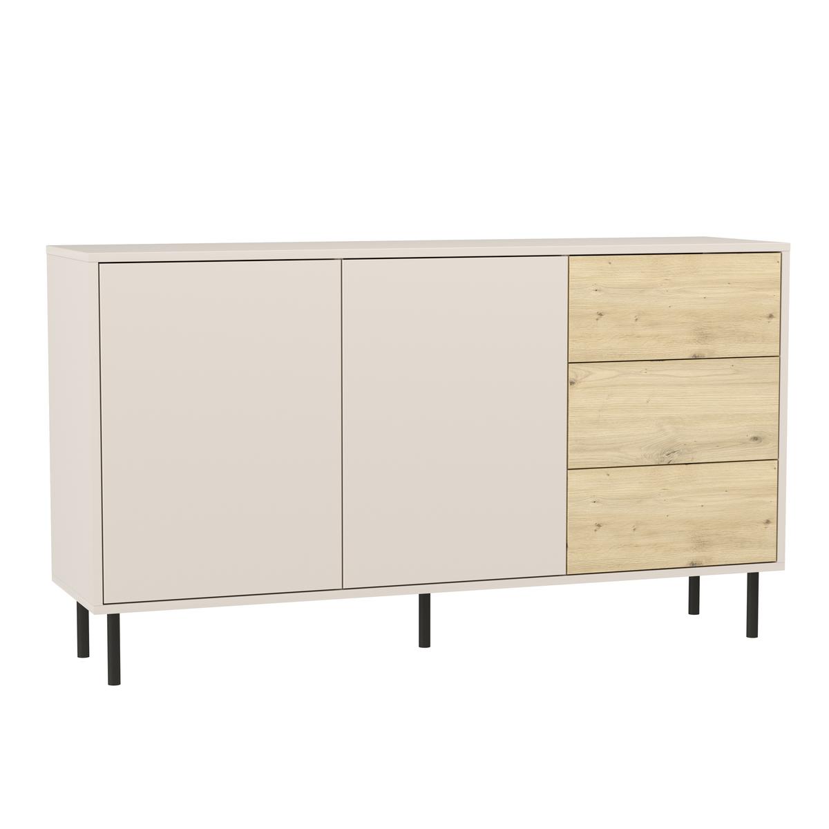 Komoda LOLA 150x40x85 cm z szufladami do sypialni salonu dąb artisan kaszmir nr. 2