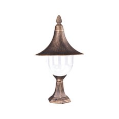 Lampa ogrodowa stojąca K-8128 / BOSTON 26x53x26 cm do ogrodu czarny/złoty - Miniaturka zdjęcia nr 1