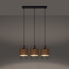 Lampa wisząca GIZUR 3L 110x15x50cm nowoczesna E27 do salonu - Miniaturka zdjęcia nr 3