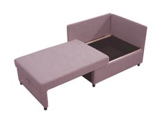 Łóżko rozkładane dla dzieci Viluś 106x75x80 cm sofa narożnik jednoosobowy do pokoju z funkcją spania i przechowywania różowy - Miniaturka zdjęcia nr 4
