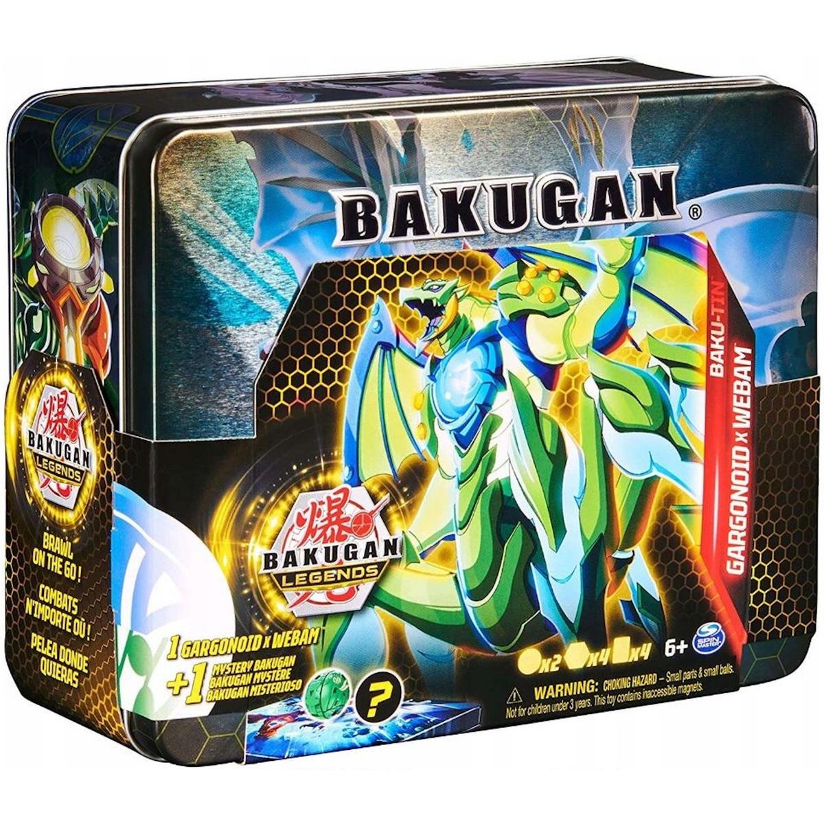 Puszka kolekcjonera + garganoid x webam + mystery bakugan legends baku-tin dla dziecka nr. 2