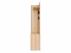 Garderoba do przedpokoju DUO 180x95x35 cm z lustrem wieszakami szafka na buty dąb sonoma lewa - Miniaturka zdjęcia nr 7