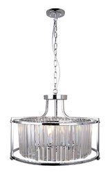 Asbury P  - lampa kryształowa żyrandol Hampton chrom 58cm