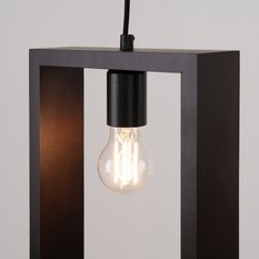 Lampa wisząca ARIES wenge 133x8x24cm nowoczesna E27 do salonu - Miniaturka zdjęcia nr 9