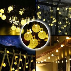 Girlanda ogrodowa 9m lampki ledowe solarne do ogrodu  - Miniaturka zdjęcia nr 5