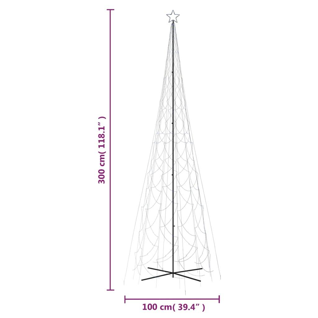 Choinka stożkowa 230x800  cm 3000 niebieskich LED świąteczna do ogrodu nr. 10