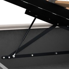 Łóżko Pojedyncze 90x200cm łóżko tapicerowane z pojemnikiem kremowe do sypialni wezgłowie 110 cm - Miniaturka zdjęcia nr 11