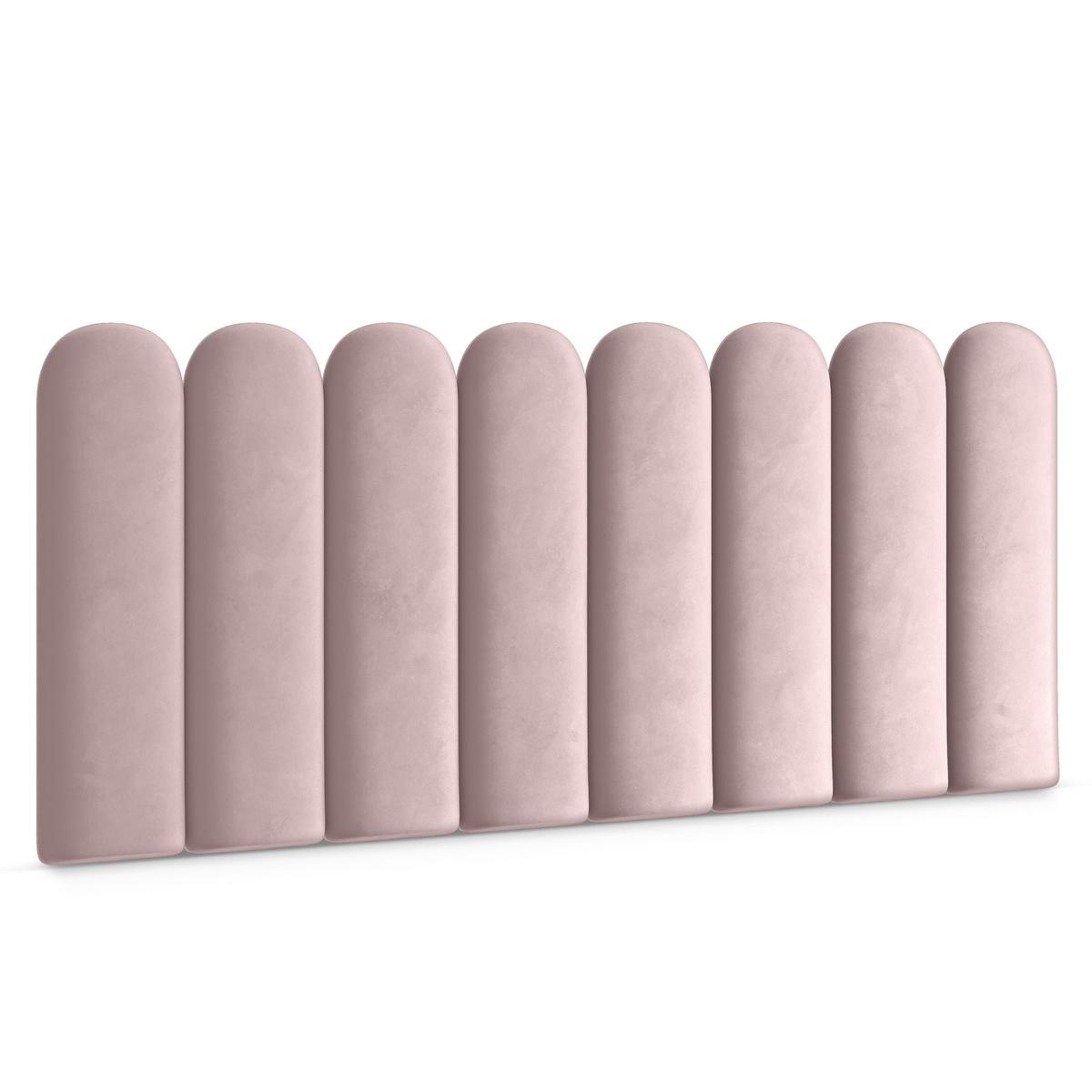 Panele tapicerowane 30x60 cm  na ścianę płotek różowy