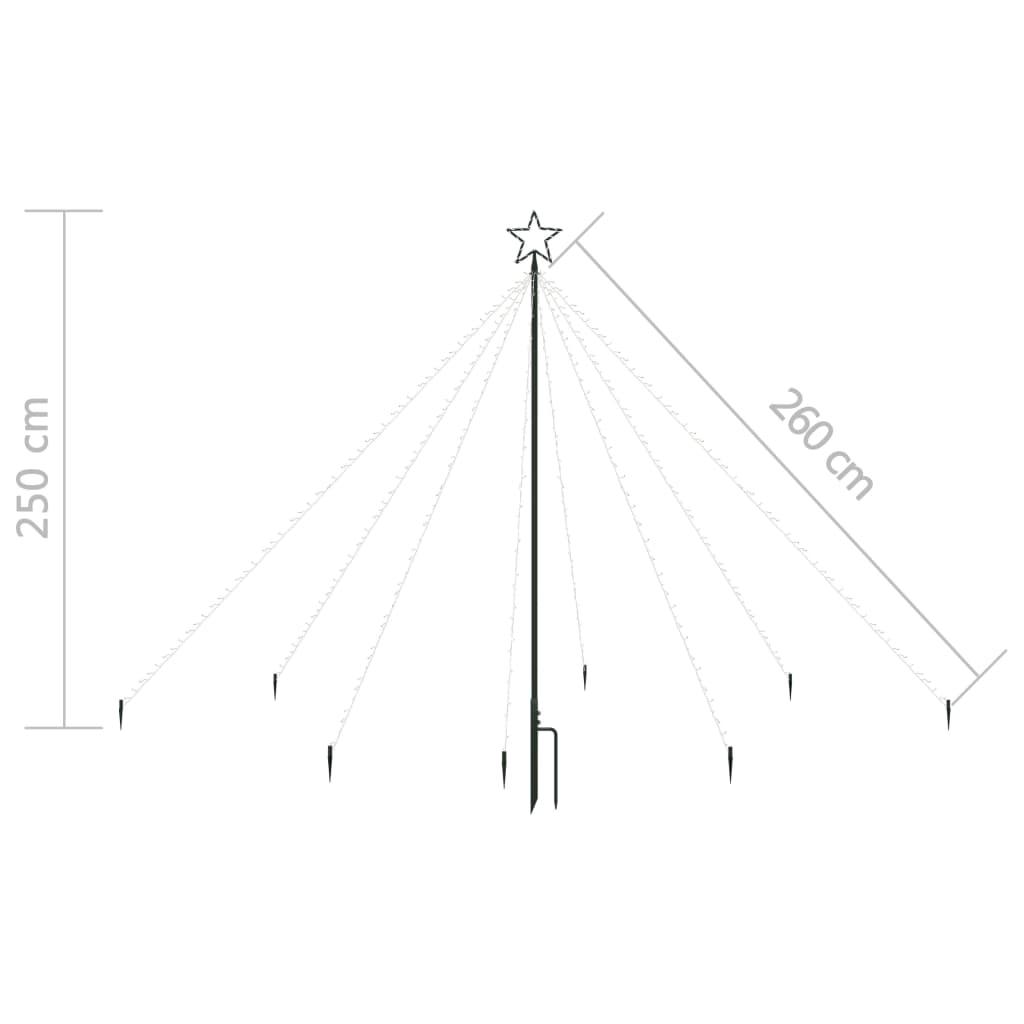 Choinka z lampek, wewn./zewn., 400 niebieskich diod LED, 2,5 m nr. 8