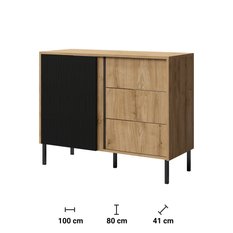 Komoda Mia 100 cm do salonu sypialni dąb - Miniaturka zdjęcia nr 2